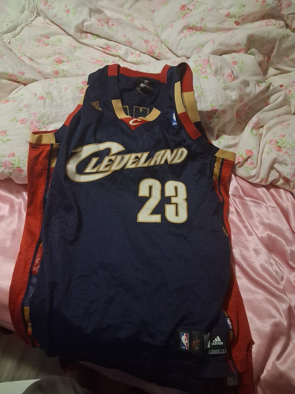 adidas Cleveland Cavaliers Navy Wine Gold Lebron Basketball Jersey